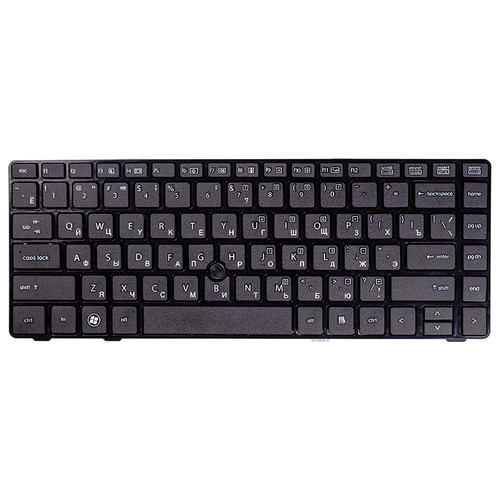 Клавіатура для ноутбука HP Elitebook 8460P, ProBook 6460b чорний, чорний кадр фото №1