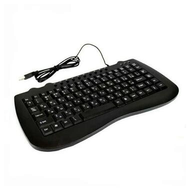 Клавиатура проводная KP-988 mini USB кабель 1.3 м черный 2549_325 фото №1