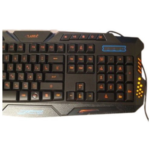 Клавіатура професійна ігрова M200P з підсвічуванням провідна мембранна чорний (M200P_352) фото №2