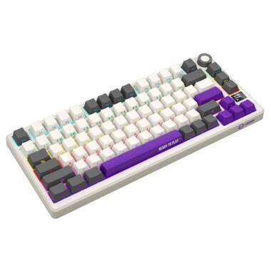 Клавіатура Lorgar KBP7075W Pro RGB Wireless/Bluetooth/USB UA Beige (LRG-KBP7075W-RT-US) фото №4