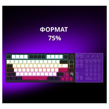 Клавіатура Lorgar KBP7075W Pro RGB Wireless/Bluetooth/USB UA Black/red (LRG-KBP7075W-BK-US) фото №11