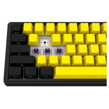 Клавіатура Lorgar KBP70MW Pro RGB Wireless/Bluetooth/USB UA Black/yellow (LRG-KBP70MW-YL-US) фото №9