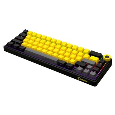 Клавіатура Lorgar KBP70MW Pro RGB Wireless/Bluetooth/USB UA Black/yellow (LRG-KBP70MW-YL-US) фото №7