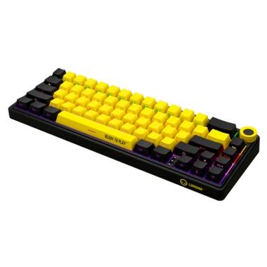 Клавіатура Lorgar KBP70MW Pro RGB Wireless/Bluetooth/USB UA Black/yellow (LRG-KBP70MW-YL-US) фото №3