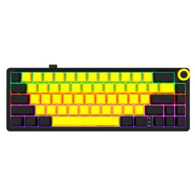 Клавіатура Lorgar KBP70MW Pro RGB Wireless/Bluetooth/USB UA Black/yellow (LRG-KBP70MW-YL-US) фото №1
