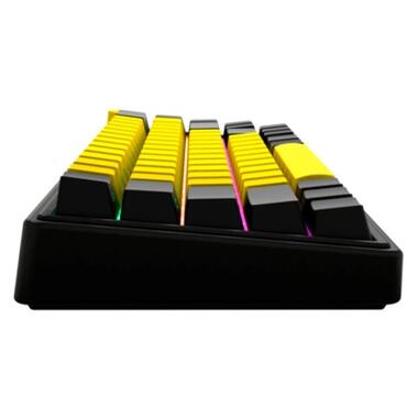 Клавіатура Lorgar KBP70MW Pro RGB Wireless/Bluetooth/USB UA Black/yellow (LRG-KBP70MW-YL-US) фото №8