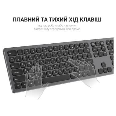 Клавіатура OfficePro SK1550 Wireless Black (SK1550B) фото №8