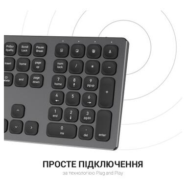 Клавіатура OfficePro SK1550 Wireless Black (SK1550B) фото №9
