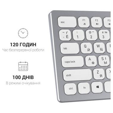 Клавіатура OfficePro SK1550 Wireless White (SK1550W) фото №11