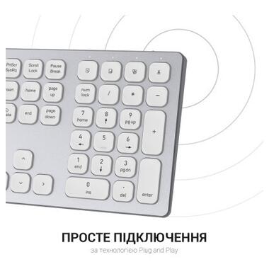 Клавіатура OfficePro SK1550 Wireless White (SK1550W) фото №9