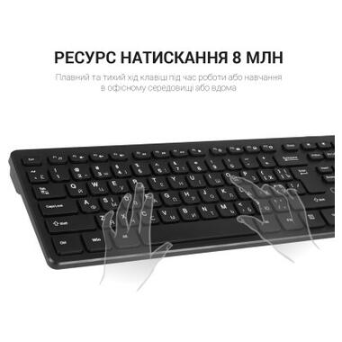 Клавіатура OfficePro SK276 USB Black фото №6