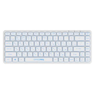 Клавіатура OfficePro SK790W Wireless/Bluetooth White фото №5