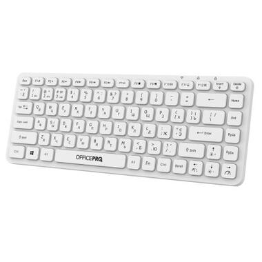 Клавіатура OfficePro SK790W Wireless/Bluetooth White фото №3