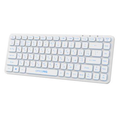 Клавіатура OfficePro SK790W Wireless/Bluetooth White фото №7
