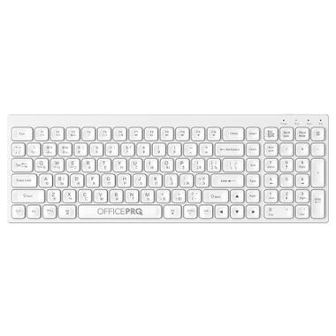 Клавіатура OfficePro SK985W Wireless/Bluetooth White фото №1