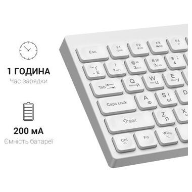 Клавіатура OfficePro SK985W Wireless/Bluetooth White фото №11