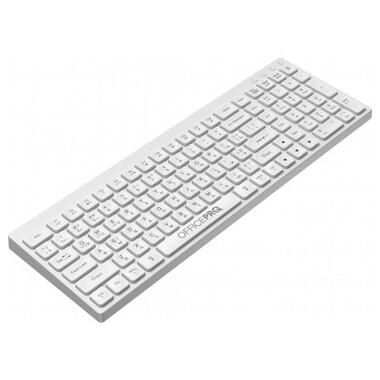 Клавіатура OfficePro SK985W Wireless/Bluetooth White фото №3