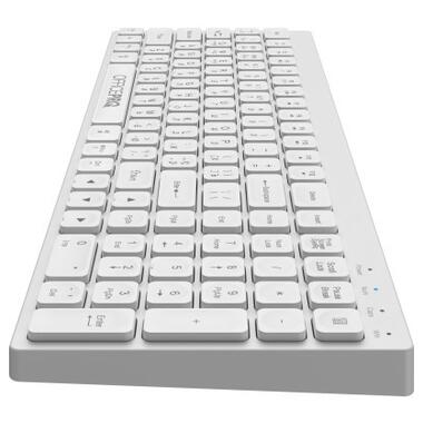 Клавіатура OfficePro SK985W Wireless/Bluetooth White фото №5