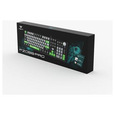 Клавіатура Aula Mechanical F2088 PRO Black/Gray, plus 9 Green keys KRGD blue (6948391234892) фото №4