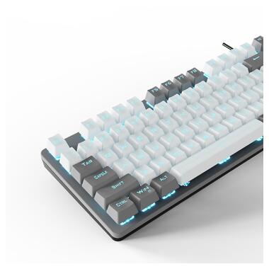 Клавіатура Aula Mechanical F3287 White/Grey keycap KRGD blue (6948391240688) фото №4