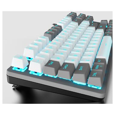 Клавіатура Aula Mechanical F3287 White/Grey keycap KRGD blue (6948391240688) фото №6