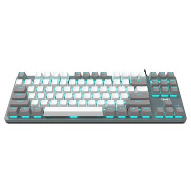 Клавіатура Aula Mechanical F3287 White/Grey keycap KRGD blue (6948391240688) фото №2