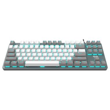 Клавiатура Aula F3287 Keycap KRGD Blue USB UA Grey/White (6948391240954) фото №3