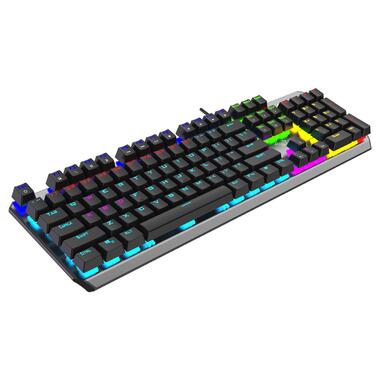 Клавіатура Aula Mechanical F2066-II KRGD blue rainbow backlit (6948391234526) фото №2