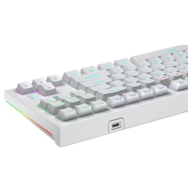 Клавіатура Aula F3032 White keycaps plus 21 Yellow keys KRGD Brown USB UA White (6948391201757) фото №3