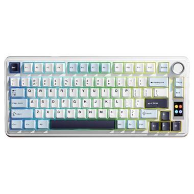 Клавиатура Aula S75 Pro Star Vector Switch Wireless/Bluetooth/USB UA White (6978080502148) фото №1
