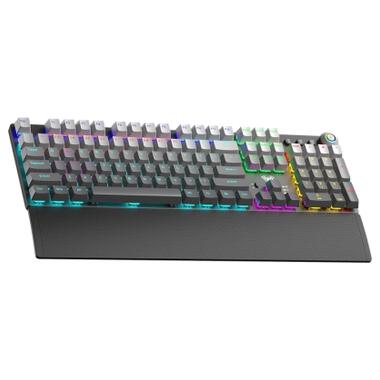 Клавиатура Aula F2088 AIR, беспроводная, Bluetooth/USB, Red Switch, UA, чёрная (6978080503909) фото №2