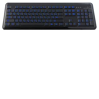 Клавіатура HQ-Tech KB-307F Black/Blue USB фото №1