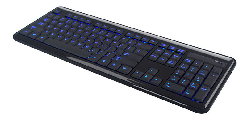Клавіатура HQ-Tech KB-307F Black/Blue USB фото №2