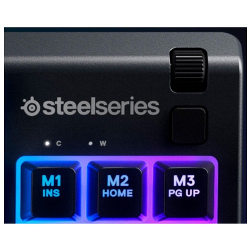 Клавиатура SteelSeries Apex 3 TKL USB UA Black (SS64817) фото №10