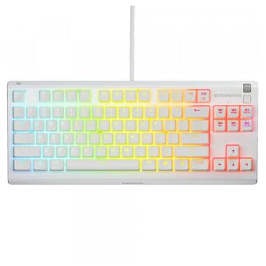 Клавіатура SteelSeries Apex 3 TKL USB UA White (64819) фото №1