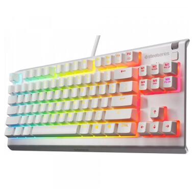 Клавіатура SteelSeries Apex 3 TKL USB UA White (64819) фото №2