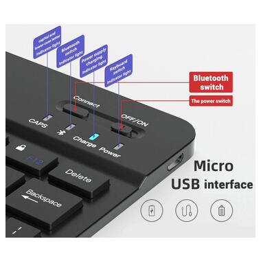Бездротовий комплект Primo NB01 Bluetooth клавіатура і мишка - Black фото №6