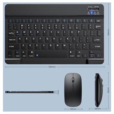 Бездротовий комплект Primo NB01 Bluetooth клавіатура і мишка - Black фото №2