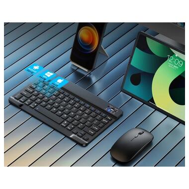 Бездротовий комплект Primo NB01 Bluetooth клавіатура і мишка - Black фото №4