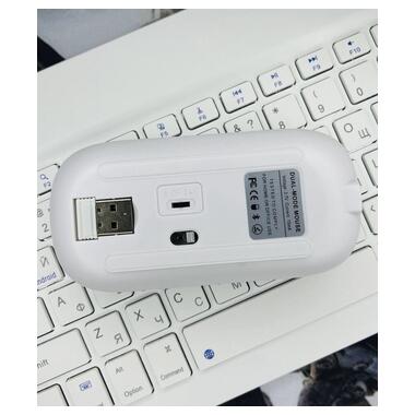 Бездротовий комплект Primo NB01 Bluetooth клавіатура і мишка - White фото №7