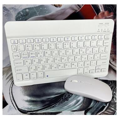 Бездротовий комплект Primo NB01 Bluetooth клавіатура і мишка - White фото №4