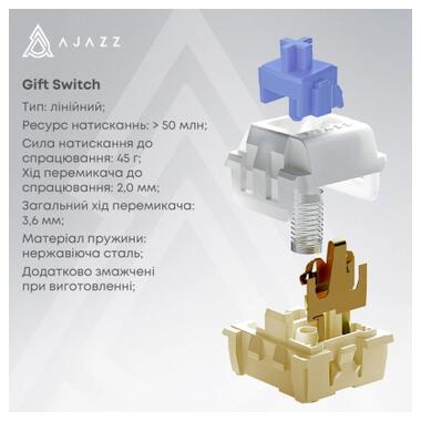 Клавіатура Ajazz AK820 Pro Gift Switch Purple RGB USB/Wireless/Bluetooth UA Purple (AK820PRO-G-PWB) фото №12