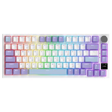 Клавіатура Ajazz AK820 Pro Gift Switch Purple RGB USB/Wireless/Bluetooth UA Purple (AK820PRO-G-PWB) фото №2