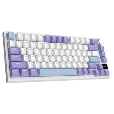 Клавіатура Ajazz AK820 Pro Gift Switch Purple RGB USB/Wireless/Bluetooth UA Purple (AK820PRO-G-PWB) фото №4