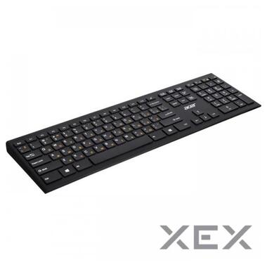 Клавіатура Acer OKR010 109key WL EN/UKR/RU black (ZL.KBDEE.010) фото №2