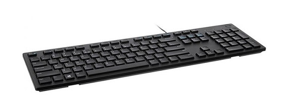 Клавіатура Dell Multimedia Keyboard-KB216 Ukrainian QWERTY Black (580-AHHE) фото №2