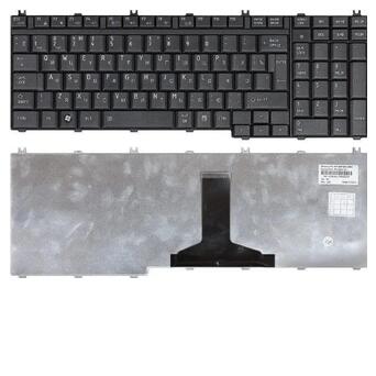 Клавіатура ноутбука Toshiba Satellite A500/F501/P500/L500 series Чорна матова UA фото №1