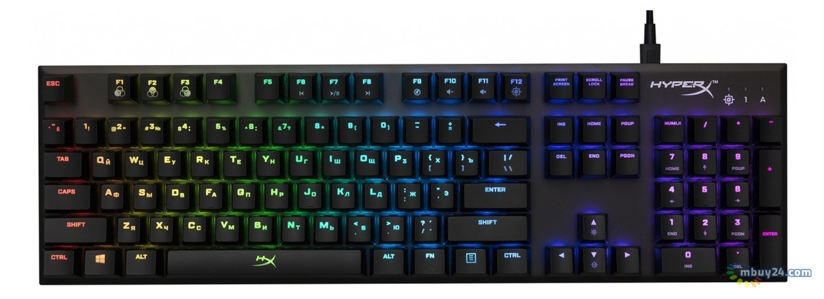 Геймерская клавиатура Kingston HyperX Alloy FPS RGB Kailh Silver Speed (HX-KB1SS2-RU) фото №1