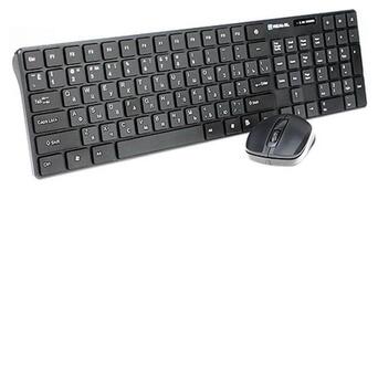 Клавіатура миша Real-El Comfort 9010 Kit Black фото №3