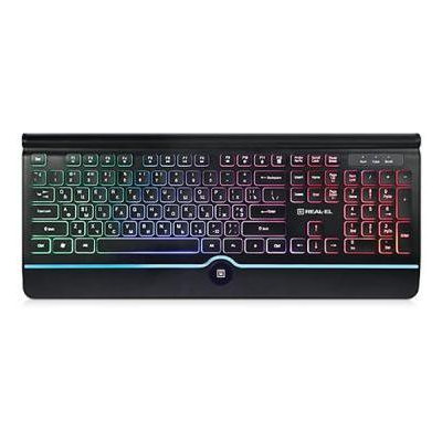 Клавіатура Real-EL 8000 Comfort Backlit Black фото №1
